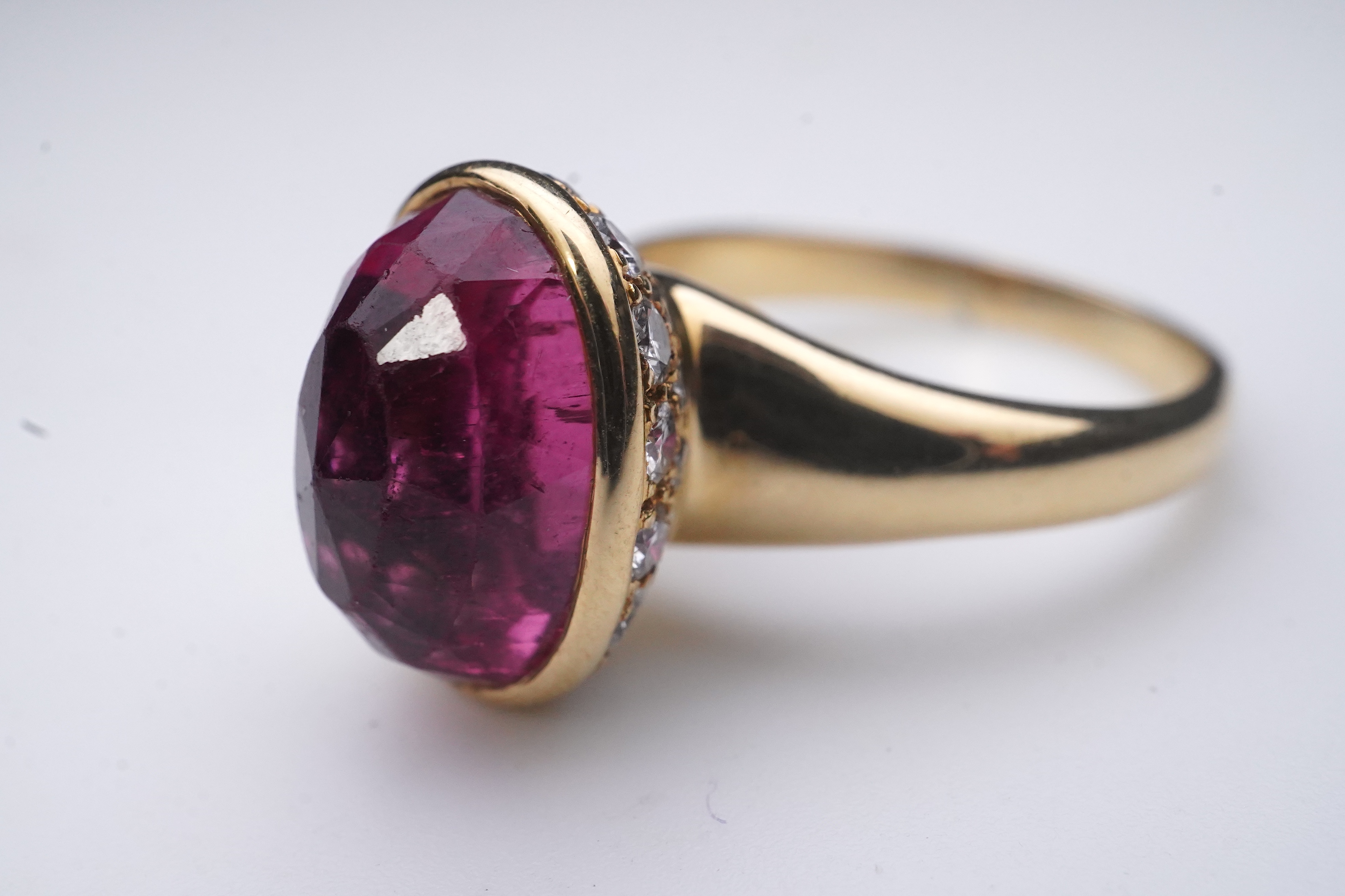 Asprey, a pink tourmaline and diamond ring